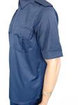 Navy Blue Summer Military Uniform Set 45 Wool 55 Polyester Blend Short Sleeve