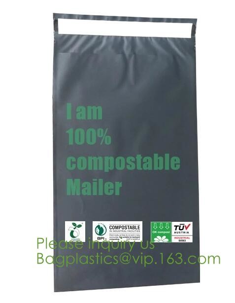 Let us Fight plastic together, 100% compostable mailing bag,custom biodegradable mailing bag courier bag for cloth shoeb