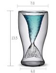 Transhome Mermaid Glass 100ml Vodka Shot Glass Cup Beer Mug Creative Novelty
