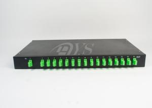 Wholesale SC/APC 1*16 PLC Optical Fiber Splitter Rack Mount Box Low Excess Loss from china suppliers