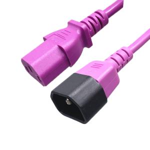 Wholesale C13 C14 Extension Power Cord VDE UL 16A 250V 3 Pin Plug IEC Cable from china suppliers