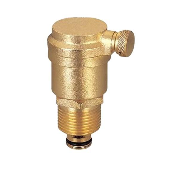 Natural Brass Safety Valve, Adjustable Brass Air Release Vent Valve, Air Vent