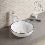 Counter Top Bathroom Sink Custom Small Black Round Console Face Basin