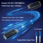 SDI Optical Fiber Mini Converter witn Long transmission capability up to 80 km