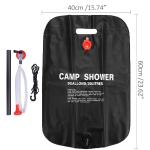 Convenient PVC Solar Shower Bag for Camping Shipping Cost and Estimated Delivery