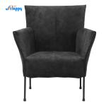 Contemporary Upholstered Accent Arm Chair Stable Structure With Metal Frame Dc