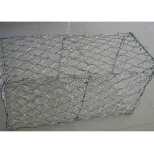 Wholesale 80x100mm Woven Gabion Baskets 1x1x1m Galvanized Steel Wire Mesh from china suppliers