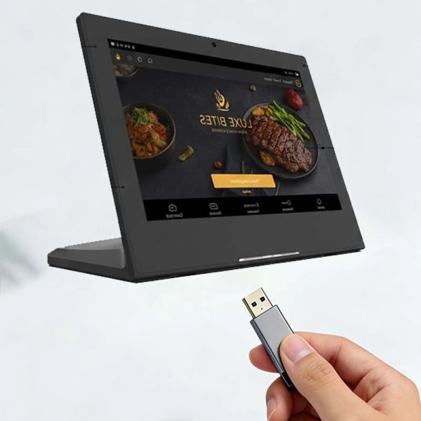 8-inch HD Display Digital Menu Board with Touch Ordering and Video Menu Playback for Restaurants