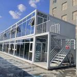 Spacious And Modern Multi Story Shipping Container House In The Inner Corridor