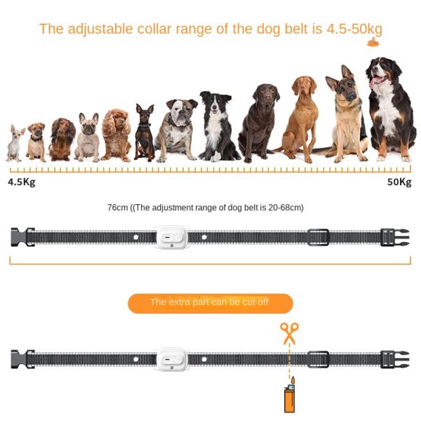 Waterproof Rechargeable Fashion Pet Training Collar 800m Remote Control Electric Shock Vibration Warning Portable Dog Trainer