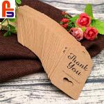 Original Design Thank You Kraft Paper Hang Custom Size Cardboard Gift Tags