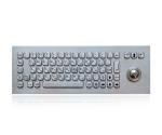 IP65 dustproof long stroke industrial metal keyboard with 3 mouse buttons