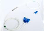 1X4 Planar Lightwave Circuit MINI Tube PLC Fiber Optic Splitter with Equal Ratio