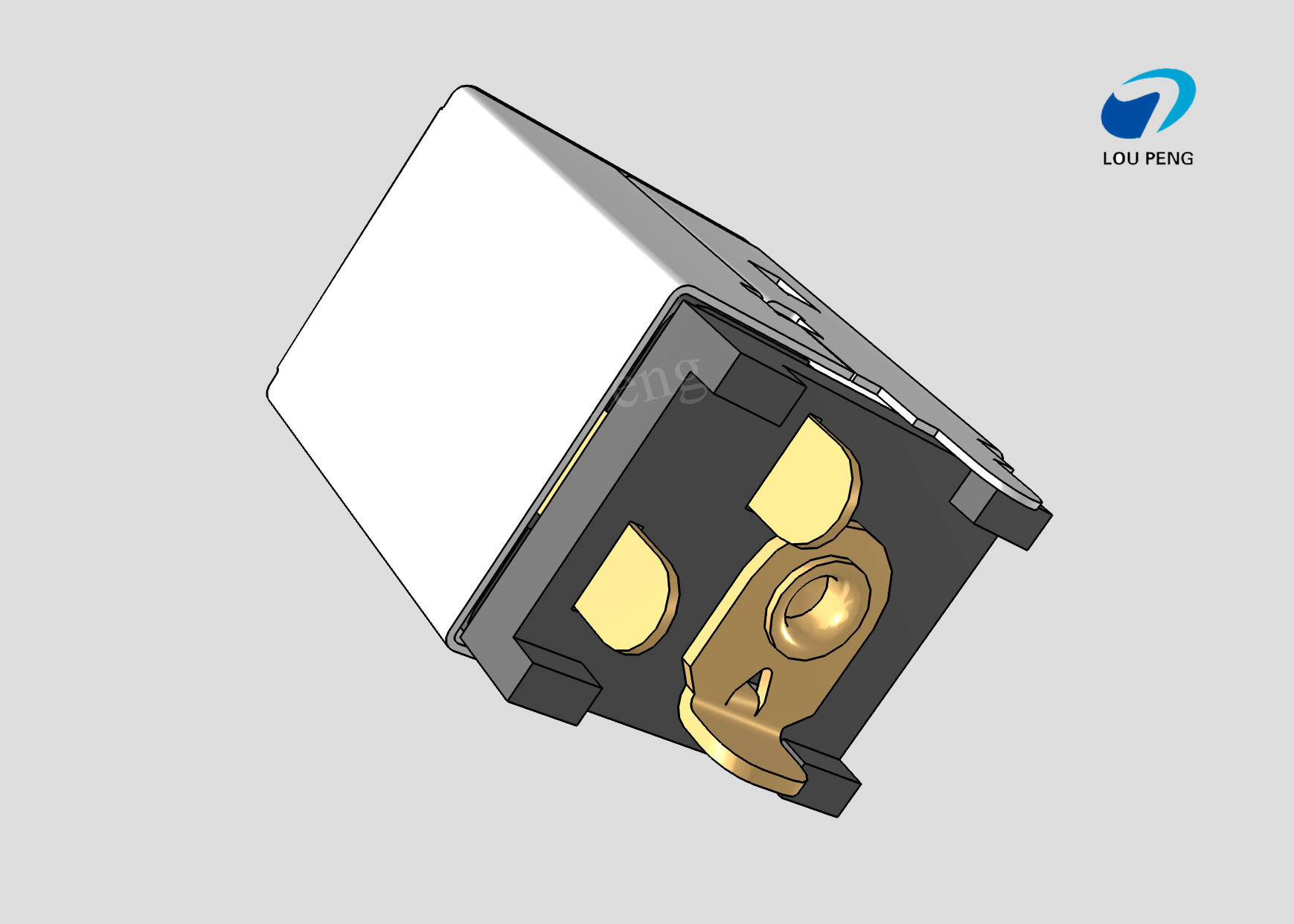 DC Jack Connectors, Cable-to-Board, 4 Position, Jack, vertical, Printed Circuit Board, DIP