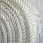 White 3 Strand Nylon Rope Twisted Rope Cord Boat Rope 1 Inch Diameter