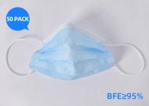 Wholesale Anti Bacteria Disposable Non Woven Face Mask With Elastic Ear Loop 3 Ply Face Mask from china suppliers
