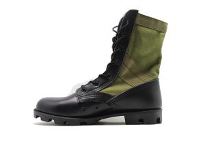 Wholesale 9 Inches Male Black Leather Military Jungle Boots High Molding With Breathable Mesh from china suppliers