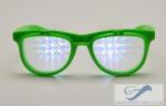 Kids Colored 3D Fireworks Glasses , Double Diffraction Glasses