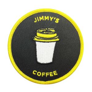 Wholesale Fabric 3in Satin Stitch Custom Embroidered Hat Patches Round Shape from china suppliers