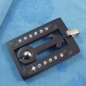 Wholesale 316L Stainless Steel Rectangle Square Shaped Necklace Pendant LPS0091 from china suppliers