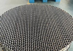 China Knitted Wire Mesh Structured Packing For High Purity Product Distillations on sale