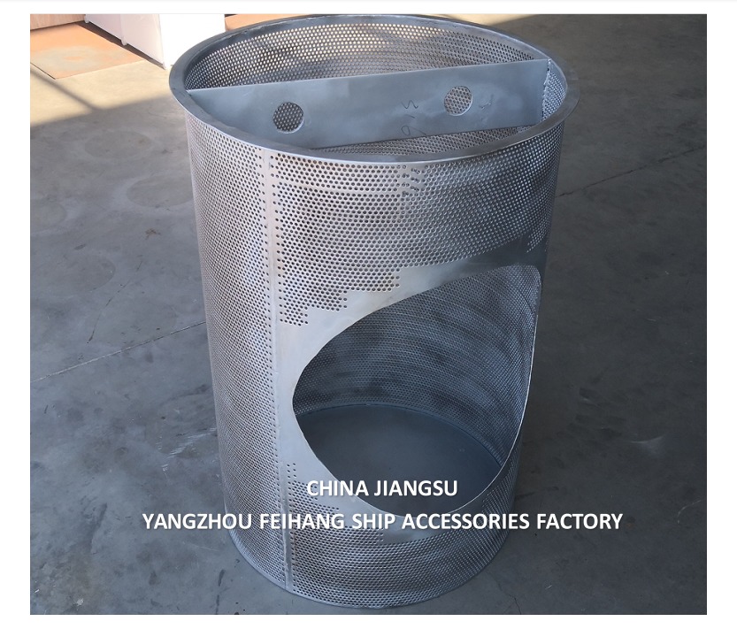 Marine SUS316 Basket Type Sea Water Strainers Stainless Steel Natural Color
