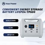 576Wh Portable Power Station: AC Charge adaptor/Solar Rechargeable, Camping