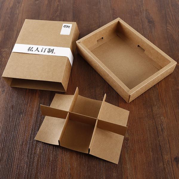 Personalized Custom Logo Recycled Paper Food Pastry Cookies Box Gift Packaging With Dividers