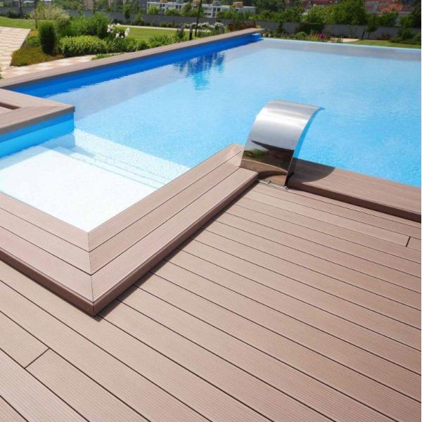 Outdoor Garden Wood Plastic Composite WPC Floor Decking with Fast Installation