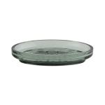 Round Green Glass Bathroom Accessories Set Shower Toothbrush Holder With Jumbo