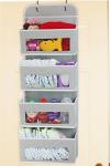 2 Pack Wall Hanging Bag Organizer Basket with Pockets for Bathroom Bedroom