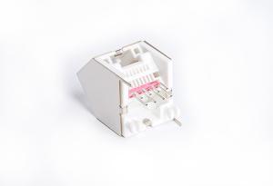 Wholesale UL94V-0 RJ45 PCB Jack Latch Up 45 ° Orientation 8 Positions TM52C811EXX4W from china suppliers