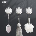 Single Kitchen Bathroom Suction Cup Hook Holder Stainless Steel Strongly Mounted