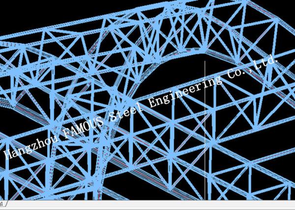 Synthetic Stadium Steel Structure Building Architectural And Structural