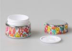 Custom Small Plastic Cosmetic Jars Water Transfer Printing Pattern Lovely 15ml