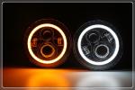 DOT approved 7'' 40W High low beam Jeep wrangler headlight with Daytime running