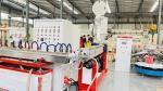 High Output PVC Fiber Reinforced Pipe Production Line Plastic Extruders Brained