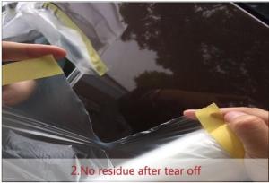 Wholesale pre-tape plastic masking film with duct tape,pre-tape masking film dispenser, paintable car masking film cloth auto pai from china suppliers
