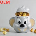 Custom Creative Cartoon Popcorn Bucket OEM Design 3d Plastic Popcorn Bucket