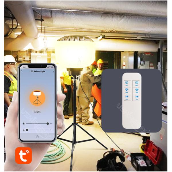 Battery Powered LED Balloon Lights 100 Watt Led Work Light Stand For Incident Response