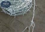 Three Strands Razor Wire Prison Fence Plastic Sprayed Corrosion Resistant