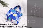 Promotional Reusable Custom Design Colorful Polyester Folding Tote Shopping Bag