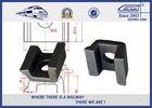 Oxide Black Q235 Carbon Steel Rail Clips Fastening Plate Fixed By Screw spike