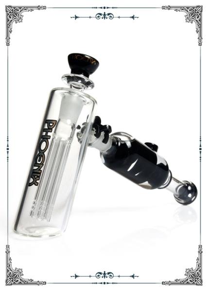 Freezable Coil Hammer Bubblers Glass Bong Smoking Water Pipe 6 Tree Arms Perc