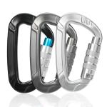 12KN Aluminum Camping Carabiner Snap Hook for Climbing OEM Accepted
