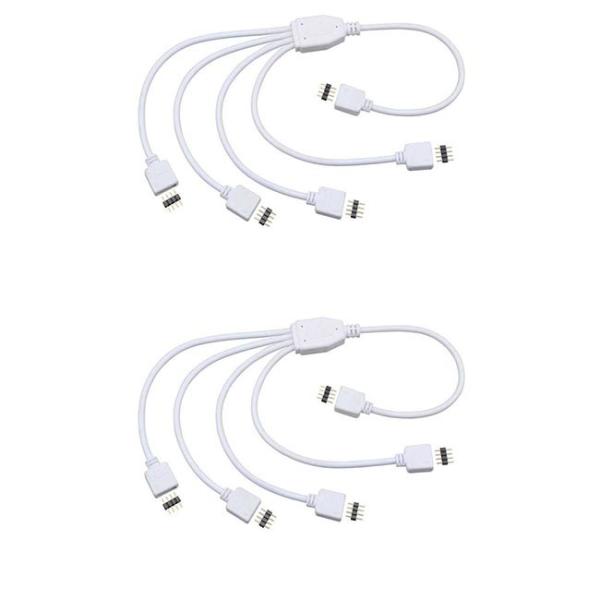 6 Pin 2.0mm RGBCCT Splitter Connector 1 To 4 Female To Female Connector Cable