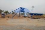 HZS50 Concrete Batching Plant With 3800mm Discharging Height, Cement Batching