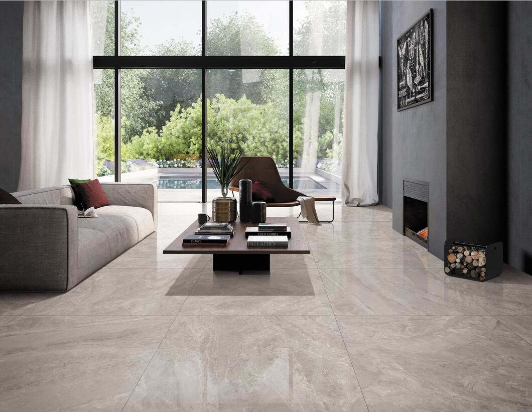 900*900mm Modern Porcelain Tile Interior Decor Floor Tile Cream Red Color Polished Porcelain Tiles