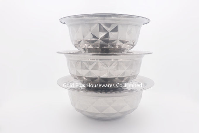 26cm Cookware ordinary round kitchen stainless steel stock pot different sizes food round steel basin with lid
