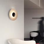 Modern Wood Grain Art Wall Lamp Nordic Round Combination Ginger LED Wall Sconce